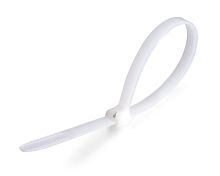 Стяжки нейлоновые Fortisflex КСЗ 4х150 (б) (100шт.) с зубом из нержавеющей стали картинка